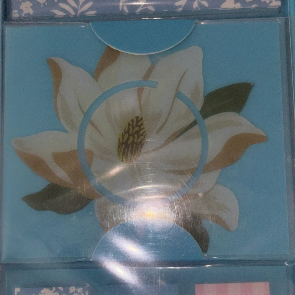 Draper James Book Club Kit Sticky Notes Journal Set Light Blue Check Print New